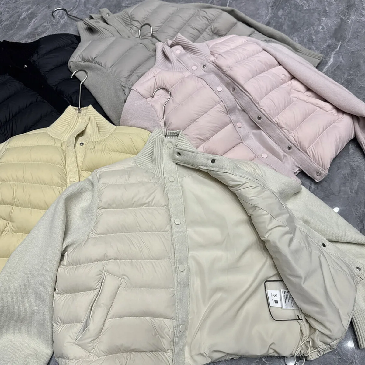 سترة منتفخة حرارية مصممة للسيدات من BJTZ بأكمام متماسكة أنيقة غير رسمية عالية الجودة لخريف وشتاء 2025 #3