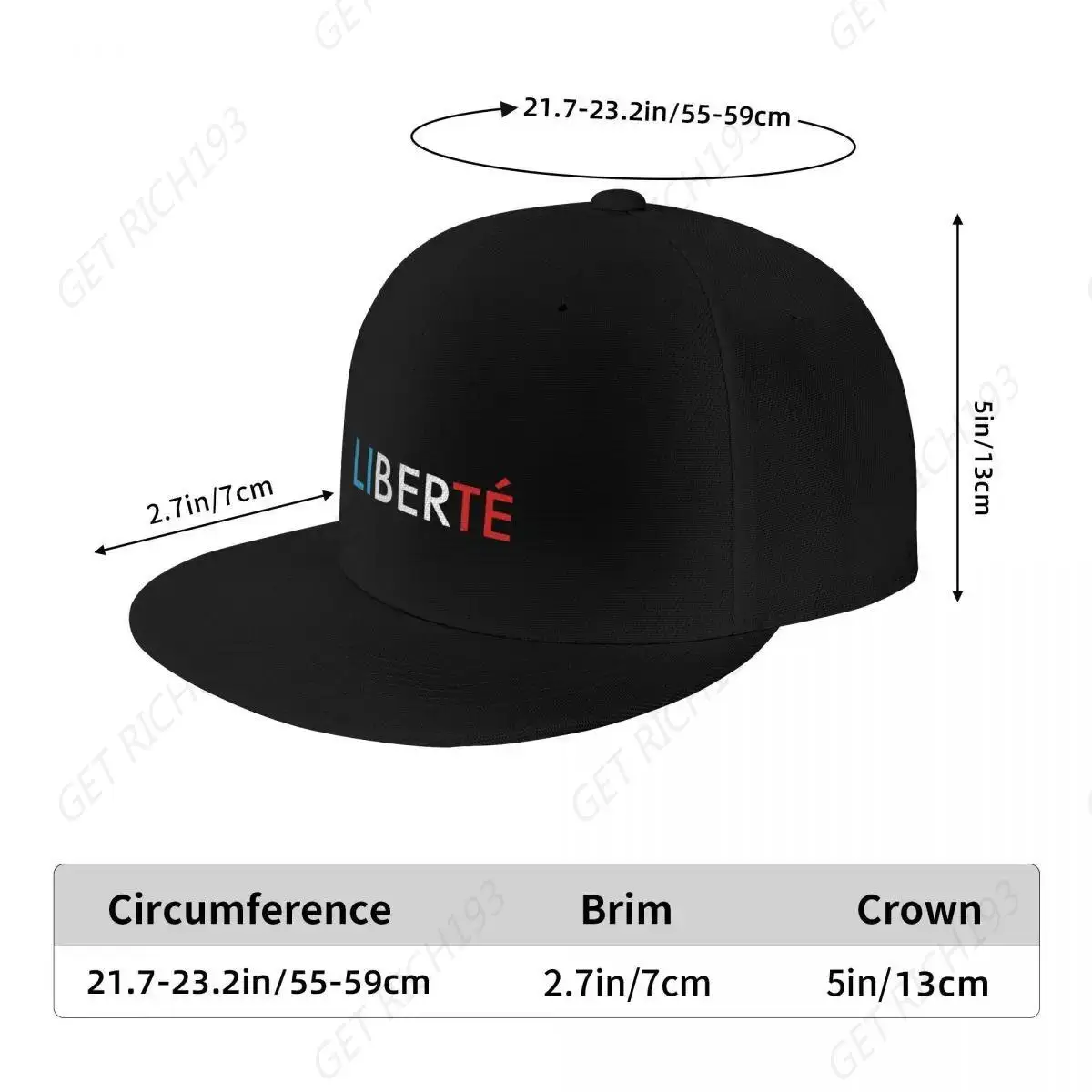 Liberté Baseball Cap Golf Horse Hat Military Cap Man Luxury Cap Designer Man Women's