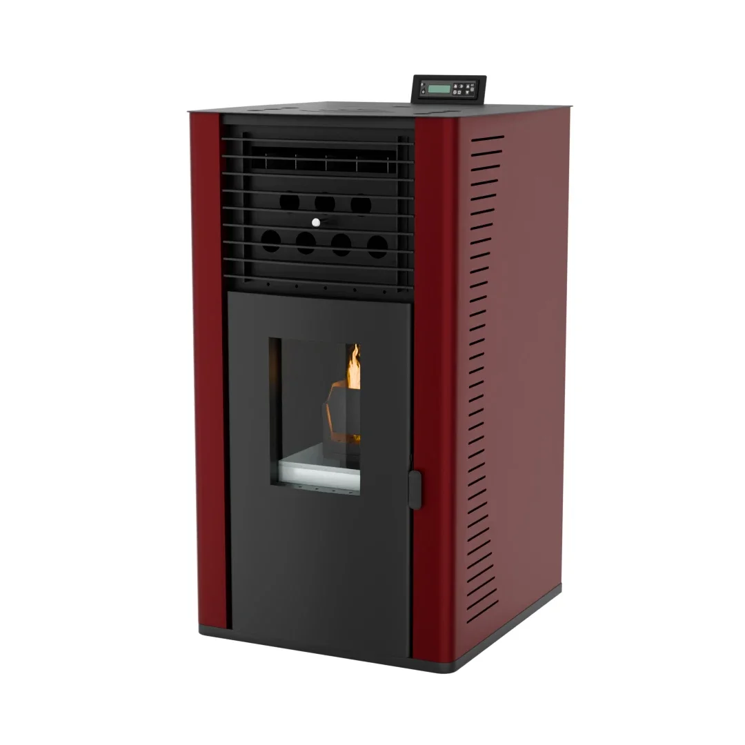 PD-160 WiFi Pellet Fireplace Heater with Remote Control Freestanding Steel Modern Indoor Living Room & Kitchen