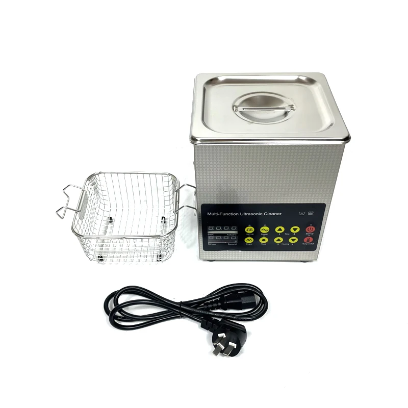 2 Liter Ultrasonic Cleaner Bath With Heater For Eyeglasses Ring Pcb With Degas Sweep Washing