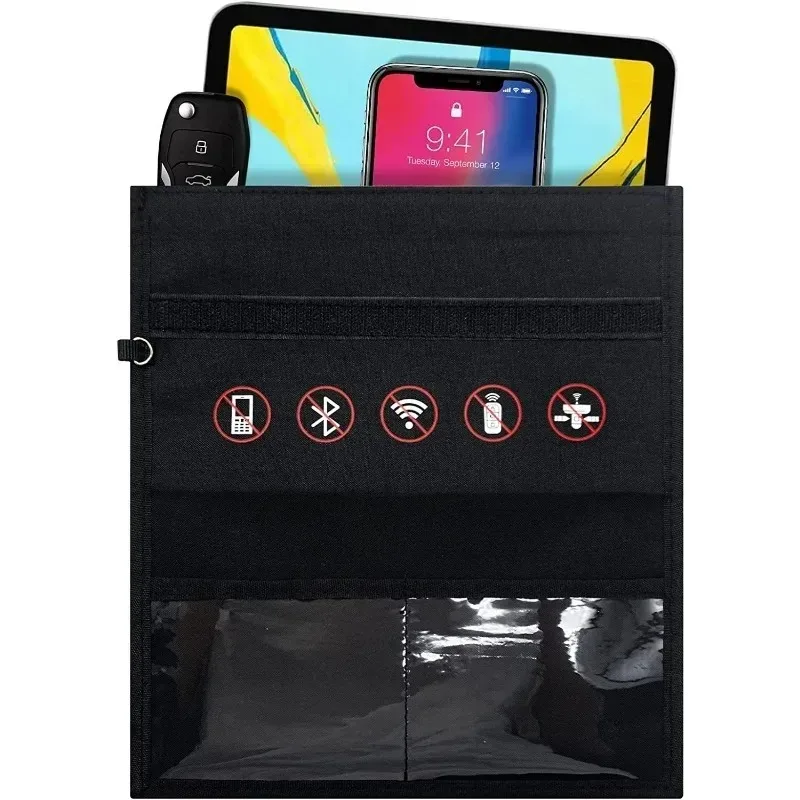 New for Signal Blocking Bag Mobile Phone Anti-radiation Faraday Cage Car Key Radiation Protection Storage Bag