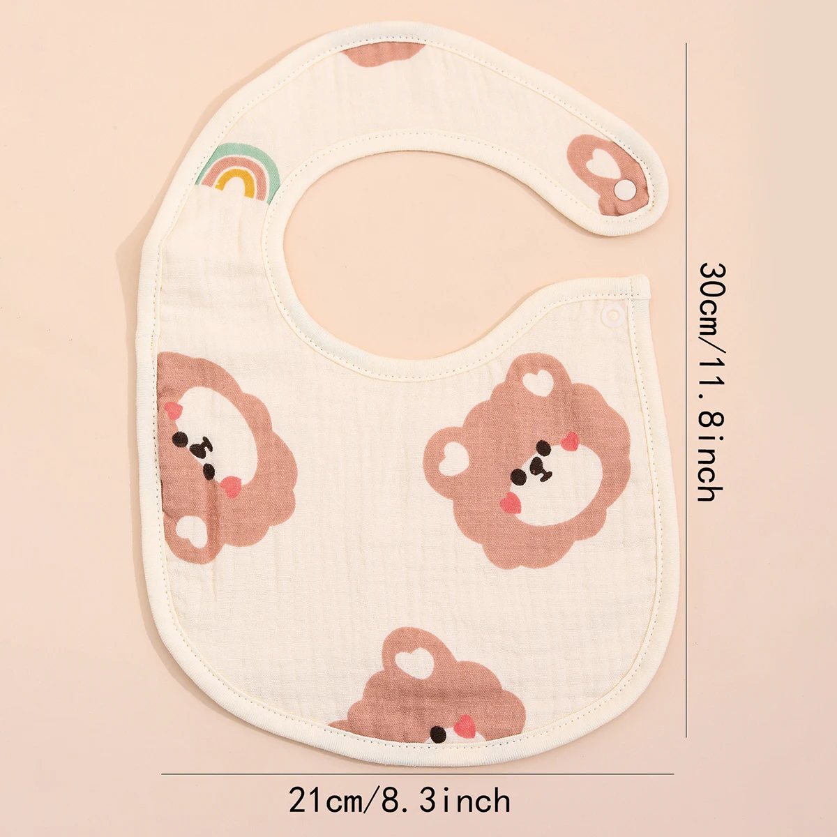 3pcs/set Cotton Waterproof Baby Bibs Summer Infant Bib Newborn Burp Cloths Bandana for Kids Boys Girls Soft Feeding Saliva Towel