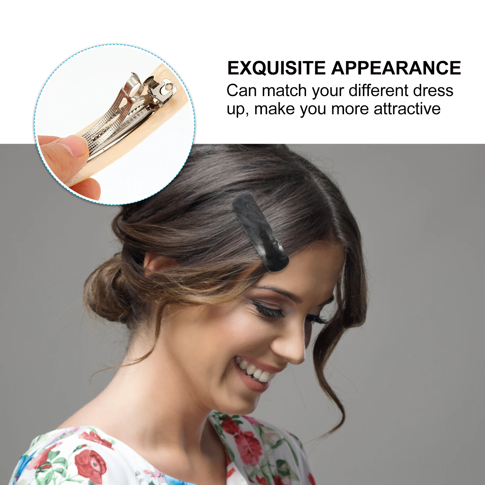 

3pcs Clips Durable Automatic Top Barrettes Retro Accessories For Retro Hair Automatic Hair Clip Clip Women Styling