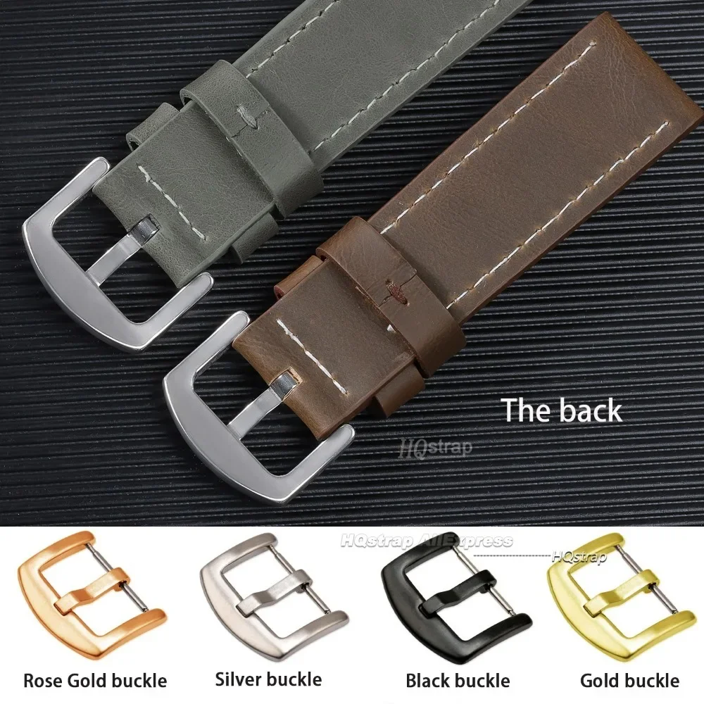 Sport Bracelet Vintage Watch Band 18mm 20mm 22mm 24mm Universal Strap for Men Women Wristband Black Buckle Accessories