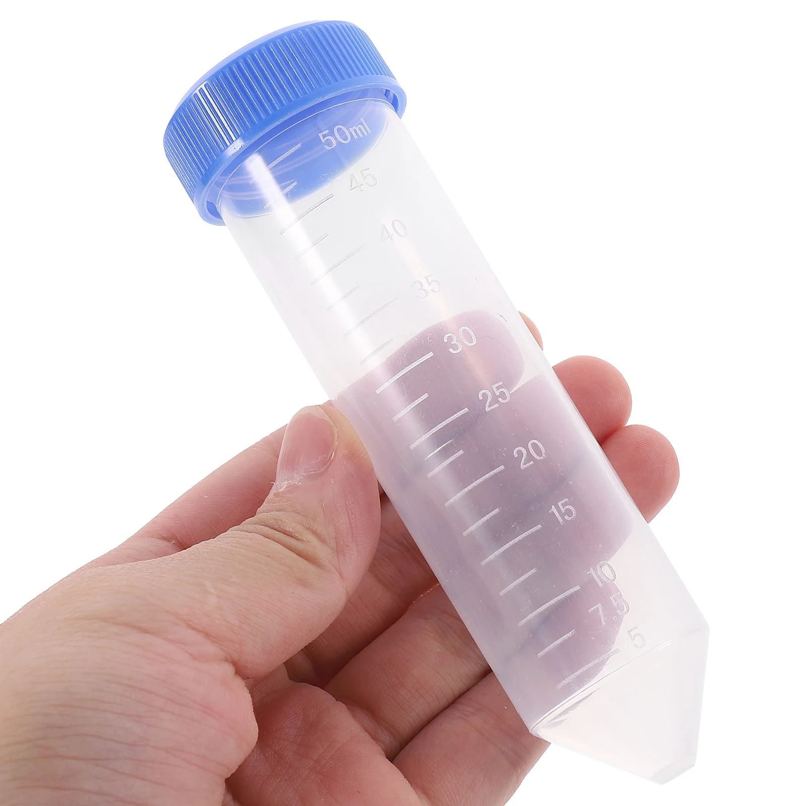 

25 PCS Tubes 50ml Conical Tube Container Lab Supplies Leakproof Transparent Smooth Wall for Liquid Samples Essential