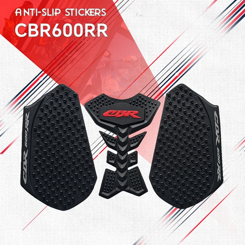 

Наклейка-протектор на топливный бак мотоцикла (антискользящая, для защиты коленей) для CBR600RR F5 2013-2026, CBR1000RR 2012-2016