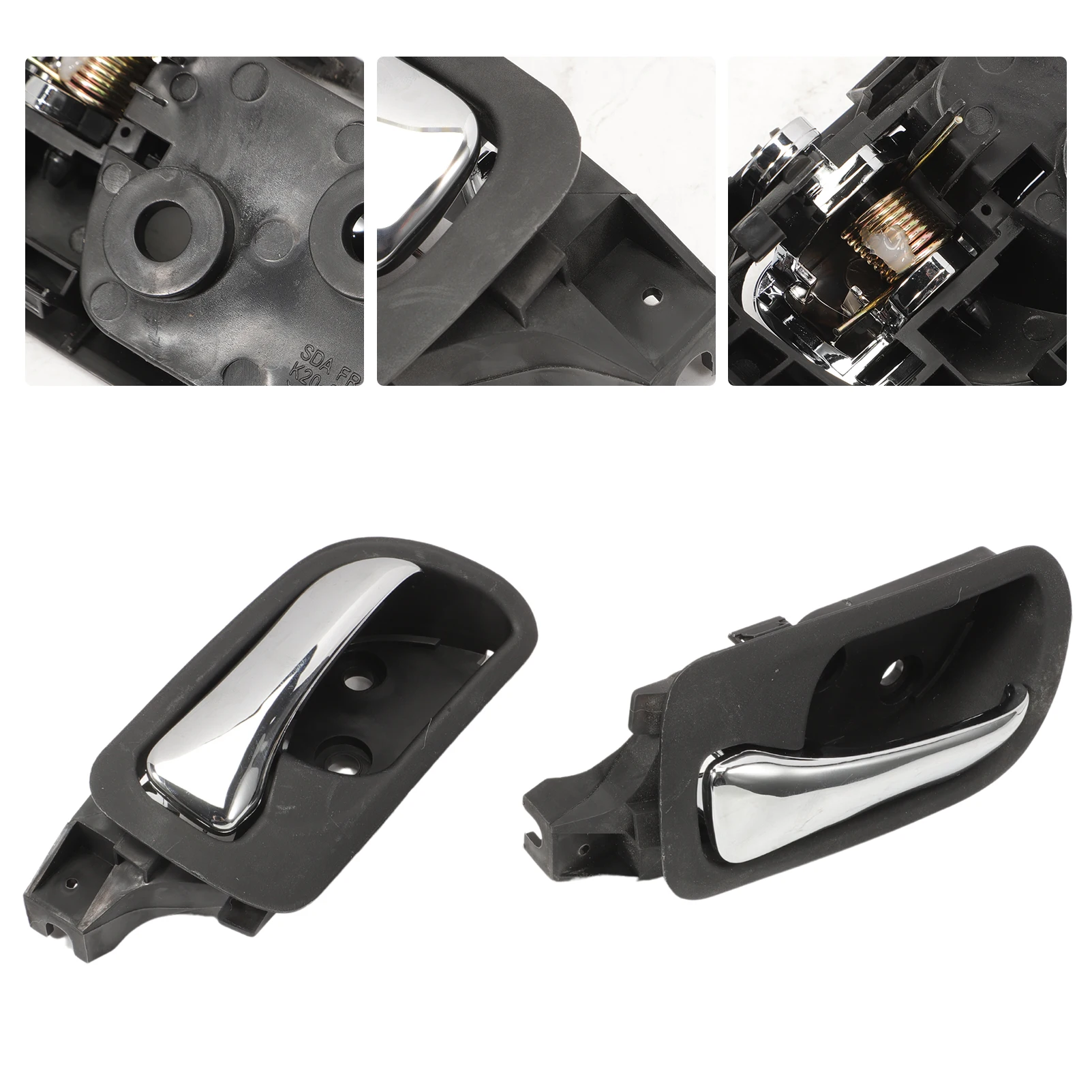 

4 PCS Left&Right Side Chrome Interior Door Handles HO1353132 79542 72160SDAA02ZC for 2003-2007 Honda Accord Sedan