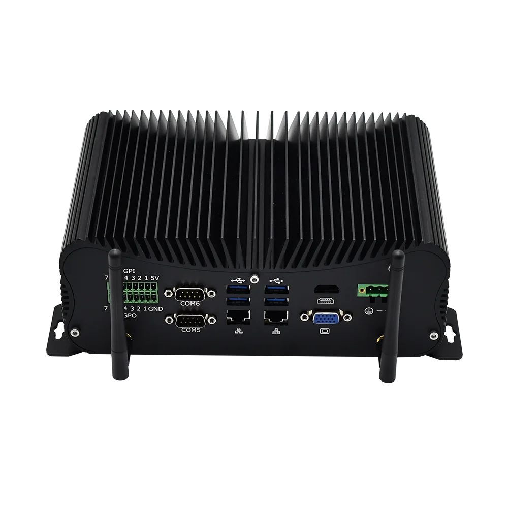 Mini PC Industrial sin ventilador, Intel Core i7 1165G7 i5 1135G7, Windows 10/11, HDMI y VGA RS485/232 COM GPIO LPT USB