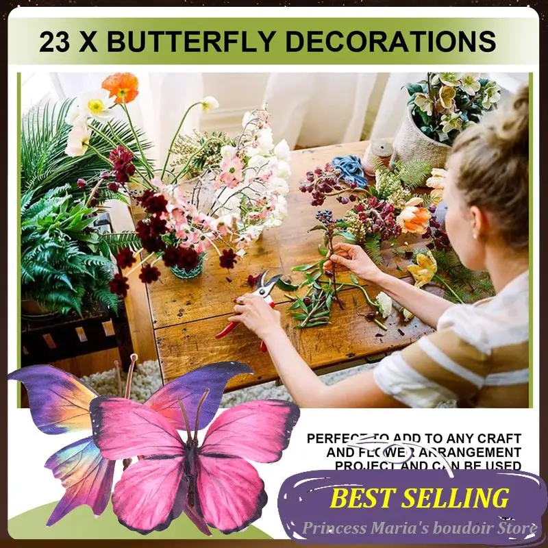 AB30-3D Butterfly Wall Patch Reusable Mural Wall Stickers Used For Family Decoration
