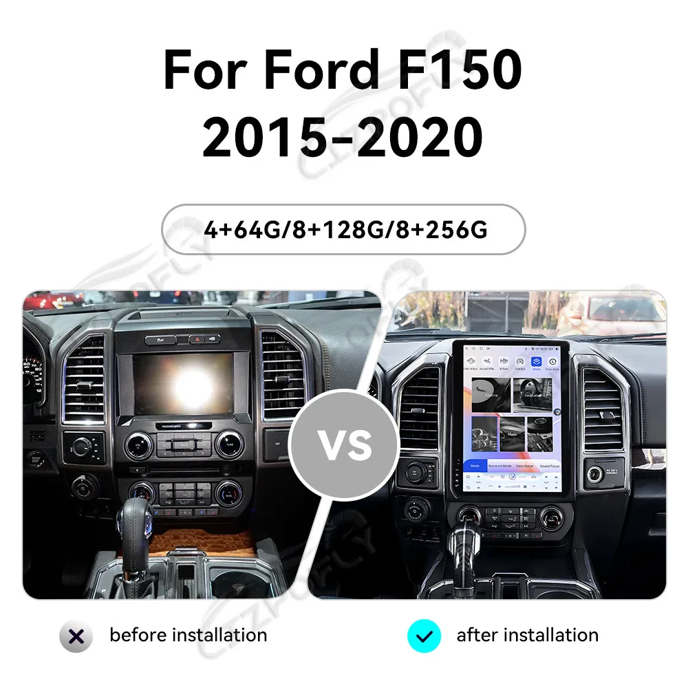 

Android 13 14.5 Inch HD Screen 8+256G Carplay For Ford F150 2015-2020 Qualcomm Car Radio GPS Navigation Radio Multimedia Player