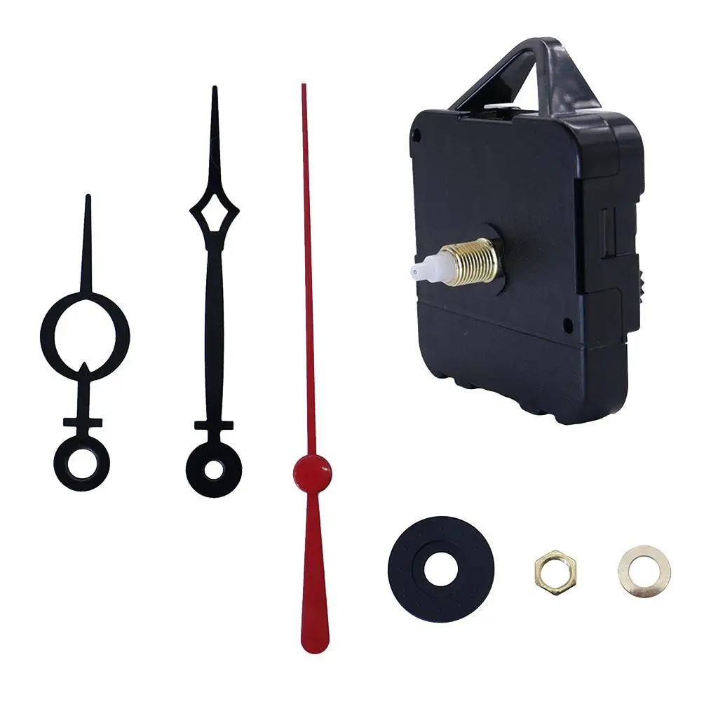 Quartz Clock Movement Mechanism Kit Silent Sweep Hands Metal Spare Parts for Wall Clock Repair and Replacement