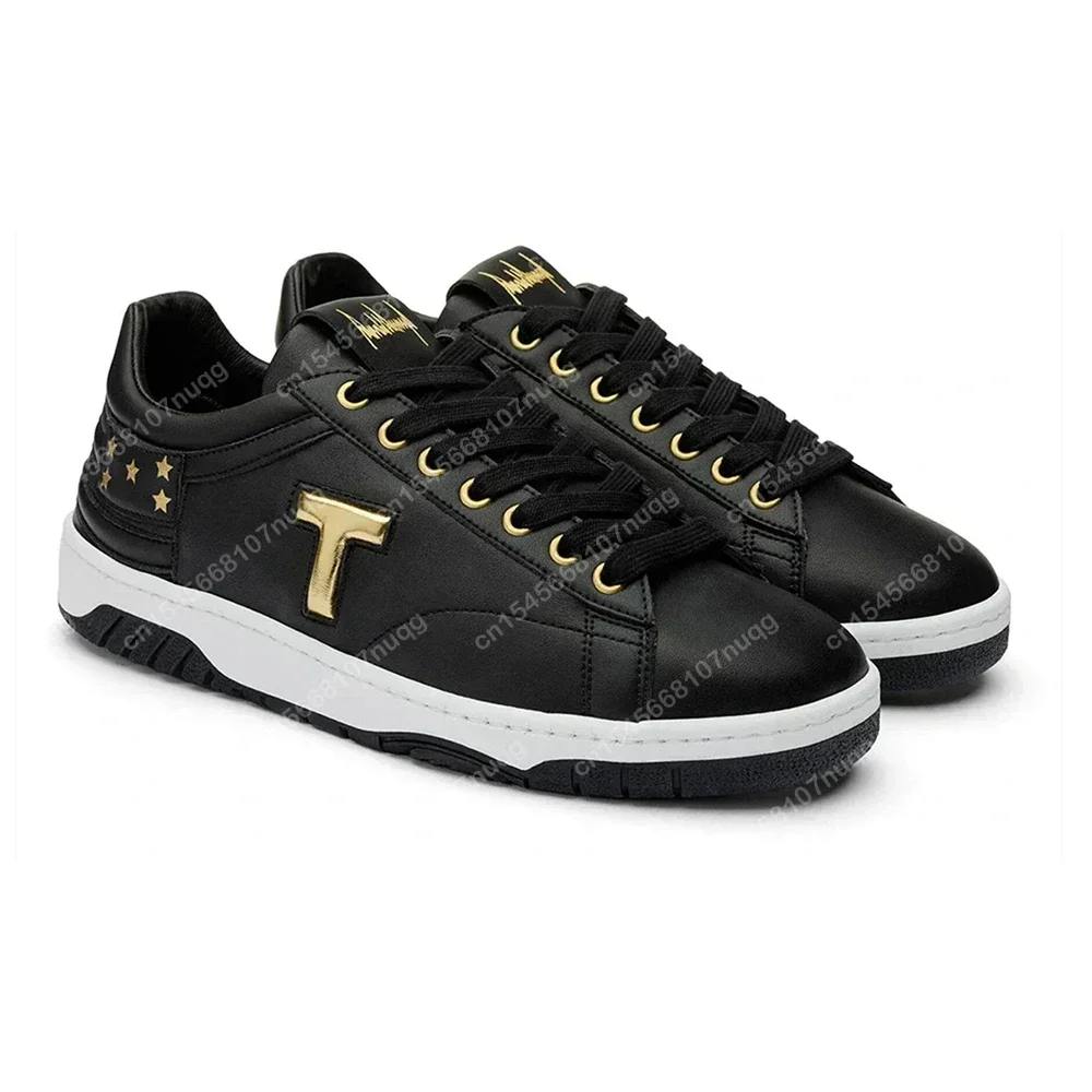 Fshion Trump Shoes Rozmiar 47, nigdy nie wydrążaj 2024 MAGA Low Top Gold Black White Sneaker Gym Shoes Męskie damskie buty codzienne