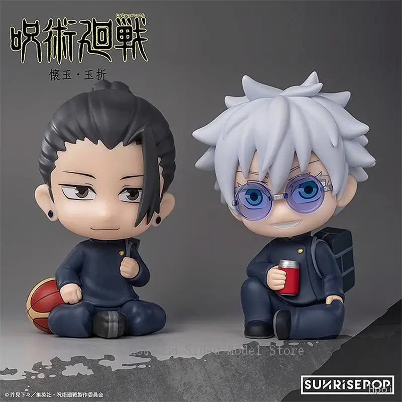 

In Stock Original SUNRISEPOP FigureSIT Jujutsu Kaisen Dai 2 Ki Gojo Satoru Geto Suguru 13CM Q-version Anime Figure Model Toys