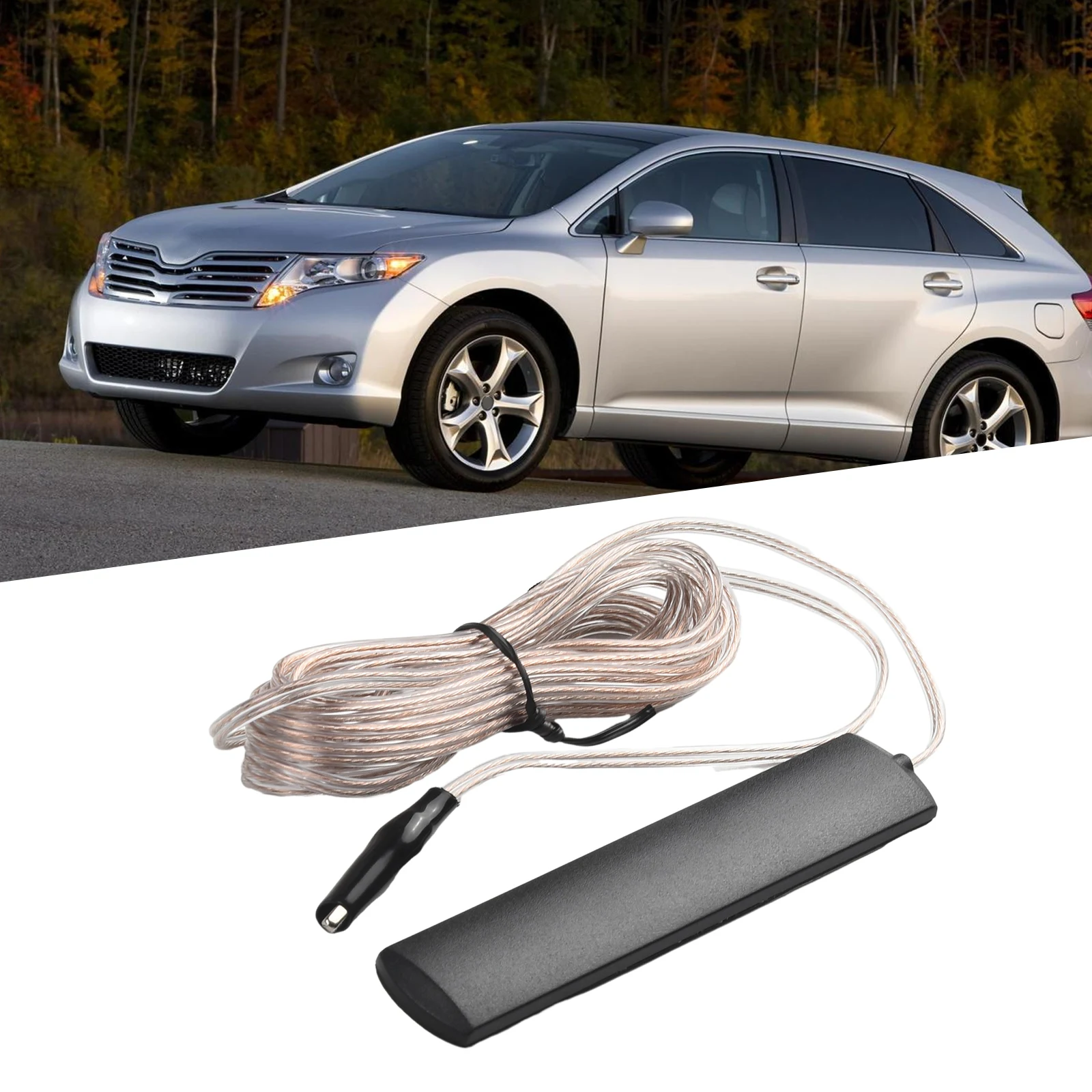 Clip On Radio FM for antenna Indoor Signal Enhance Stable Transfer 3.2m Cable 85-112MHz for alligator Connector
