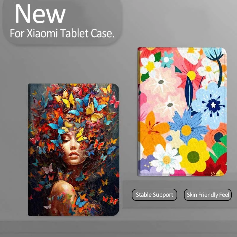 

Colorful Cartoon Flower Pattern Tablet Case For Xiaomi Redmi Mini Pad SE K 2 4 5 6 7 8 2023 2025 11 8.8 11.2 10.1 Pro Gift
