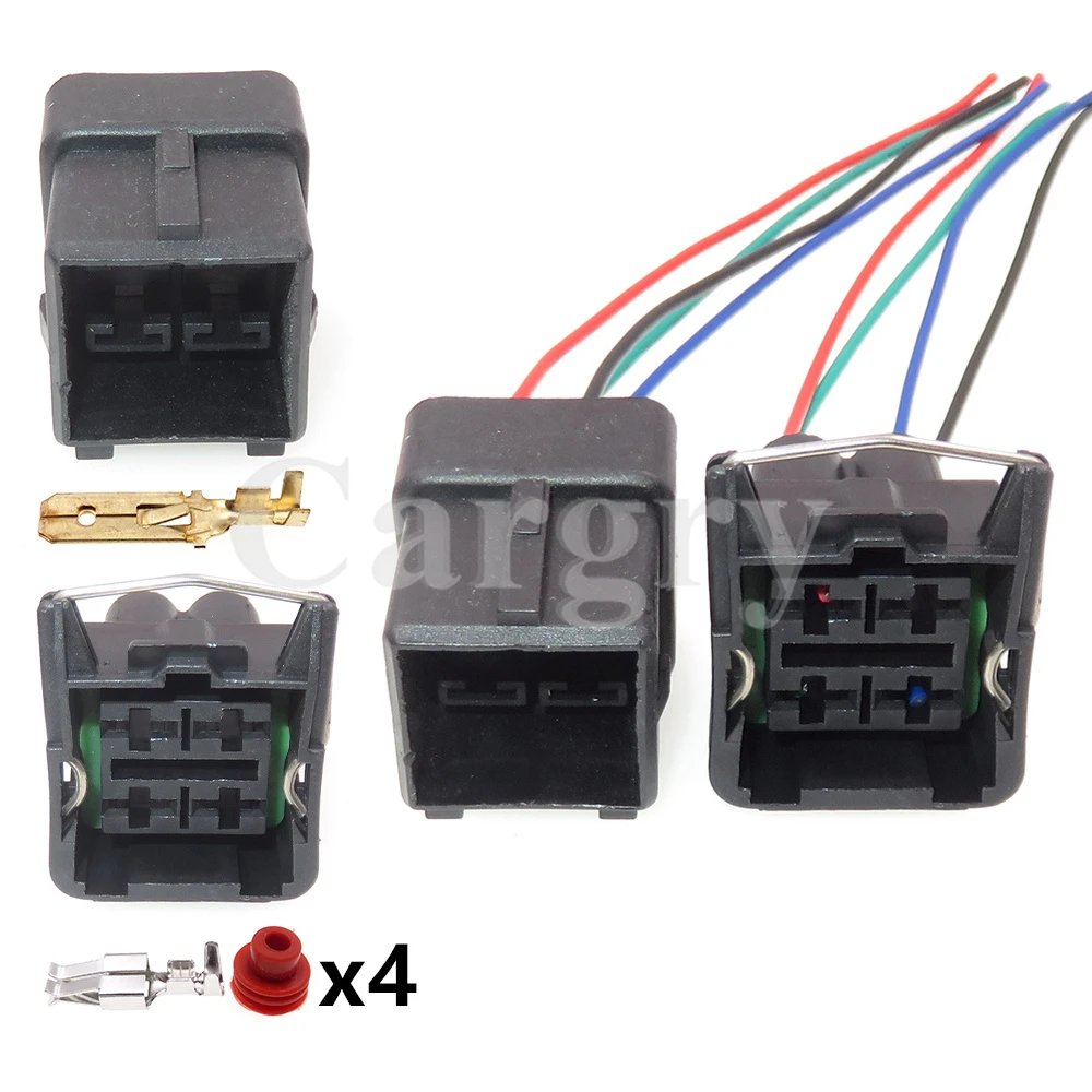 1 Set 4P Auto High Power Male Plug Female Connector 357941165 AC Assembly Car Large Current Wire Harness Socket