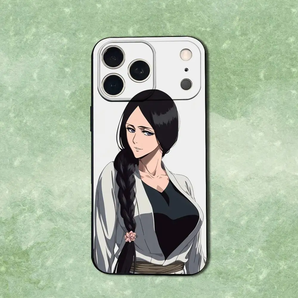 حافظة هاتف B-Bleach U-Unohana R-Retsu لهاتف iPhone 14,13,17,12,11,16,15,Plus,Pro Max,XS,X,XR,SE,Mini,Soft غطاء أسود من السيليكون #4