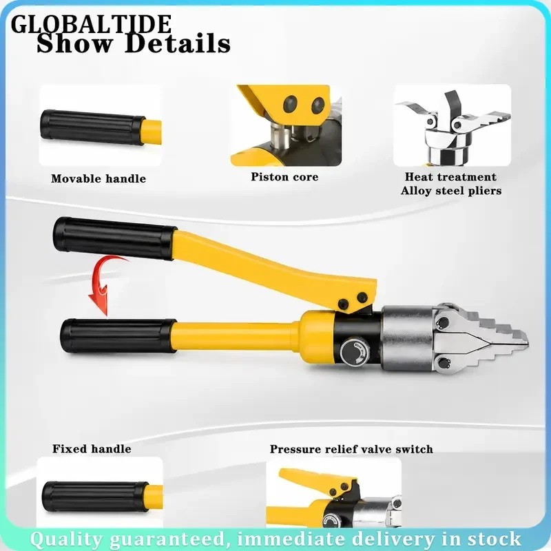 8T Hydraulic Flange Spreader Tool Portable Wedge Expander Splitter Manual Alloy Steel Stretching Pliers for Pipe Repair
