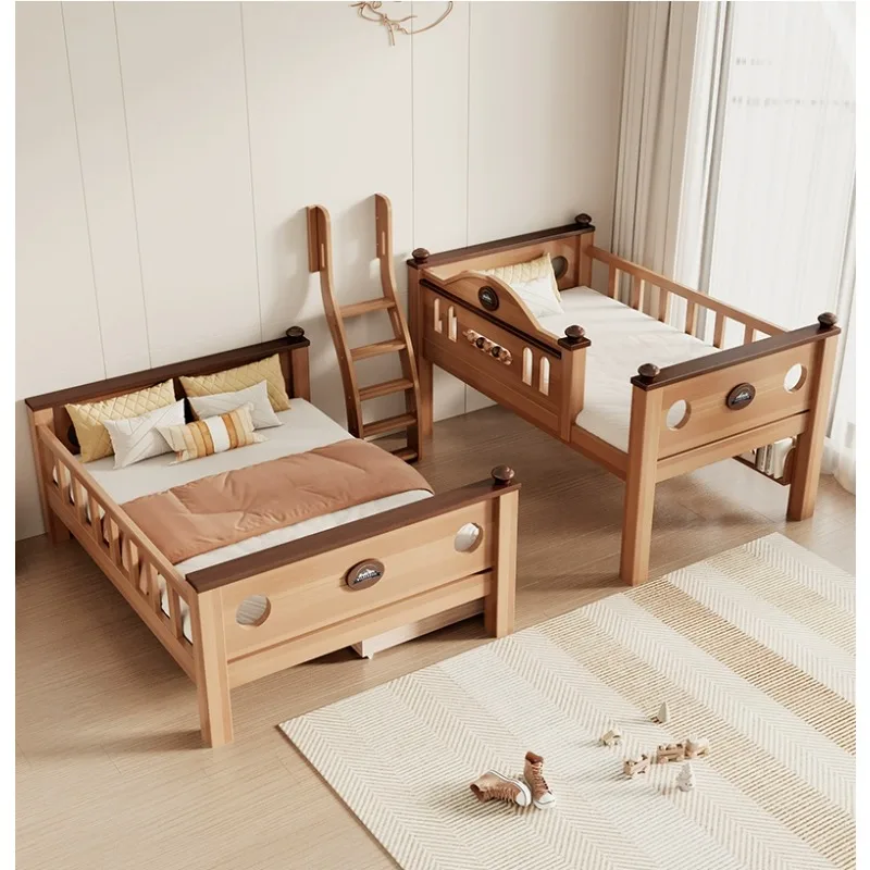 Upper and lower bed double layer all solid wood