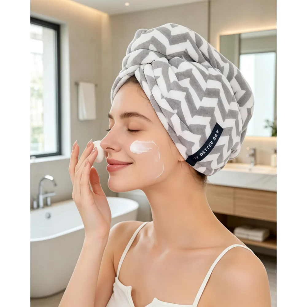 Microfiber Quick Dry Hair Wrap for Spa Gym Travel
