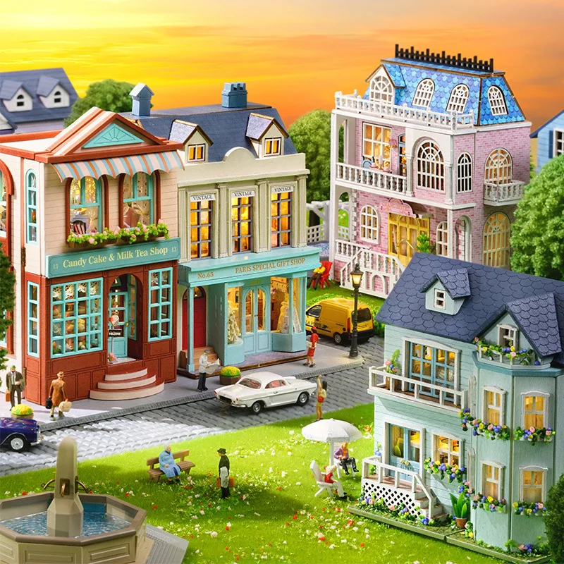 Mini Happiness Manor Series Small House Assembly Diy Small House Children'S Toys For Girlfriend Seeking Gifts