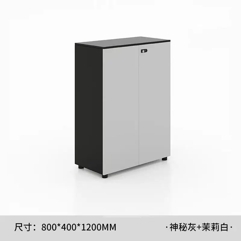 Office File Cabinet Low Cabinet Locker Wooden Partition File  with Password Lock File Data Office