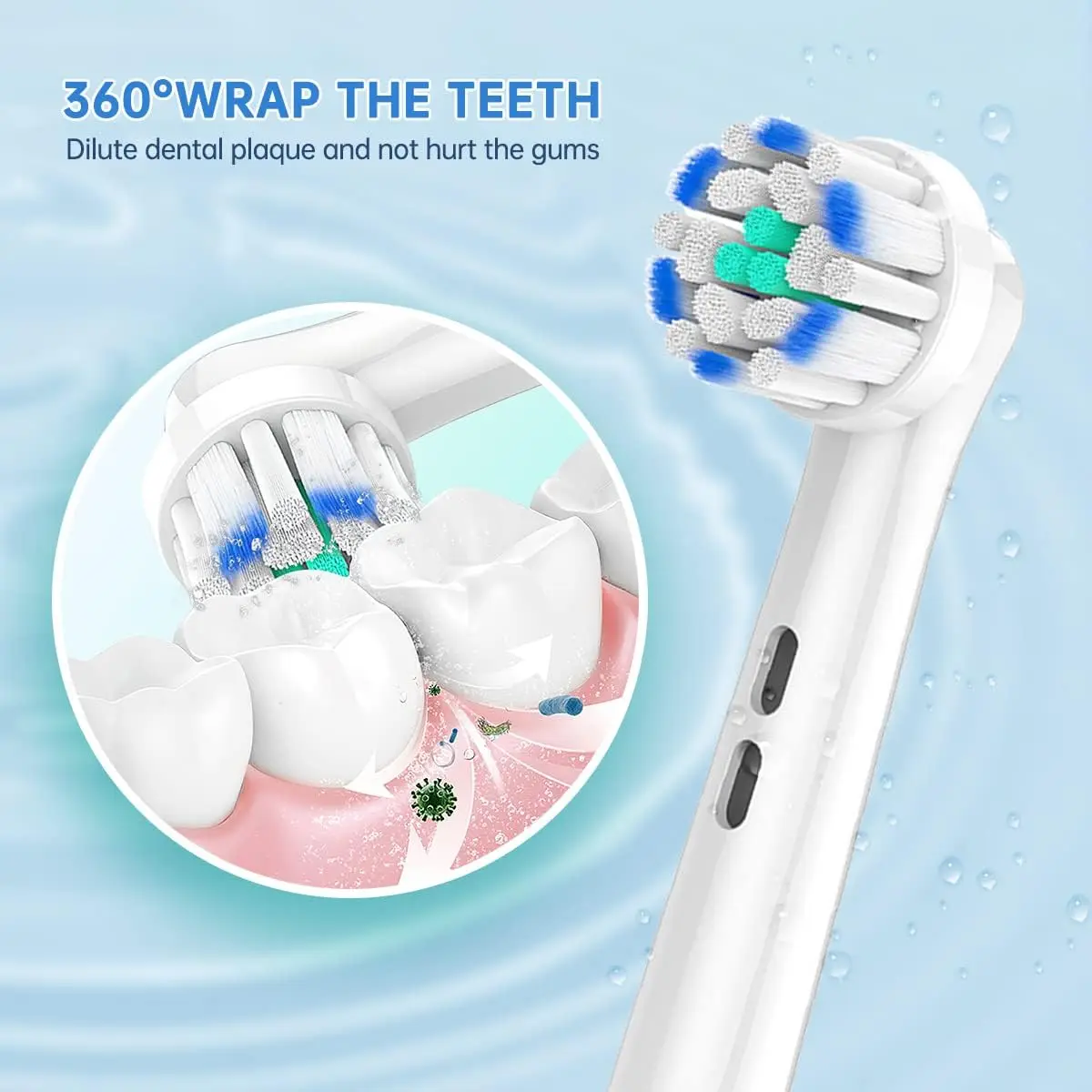 Cabeças elétricas da escova de dentes para Oral B, substituição macia, limpeza e cuidados profundos, reenchimento sensível, ultra-fino, 4 pcs, 8 pcs, 12 pcs, 16pcs