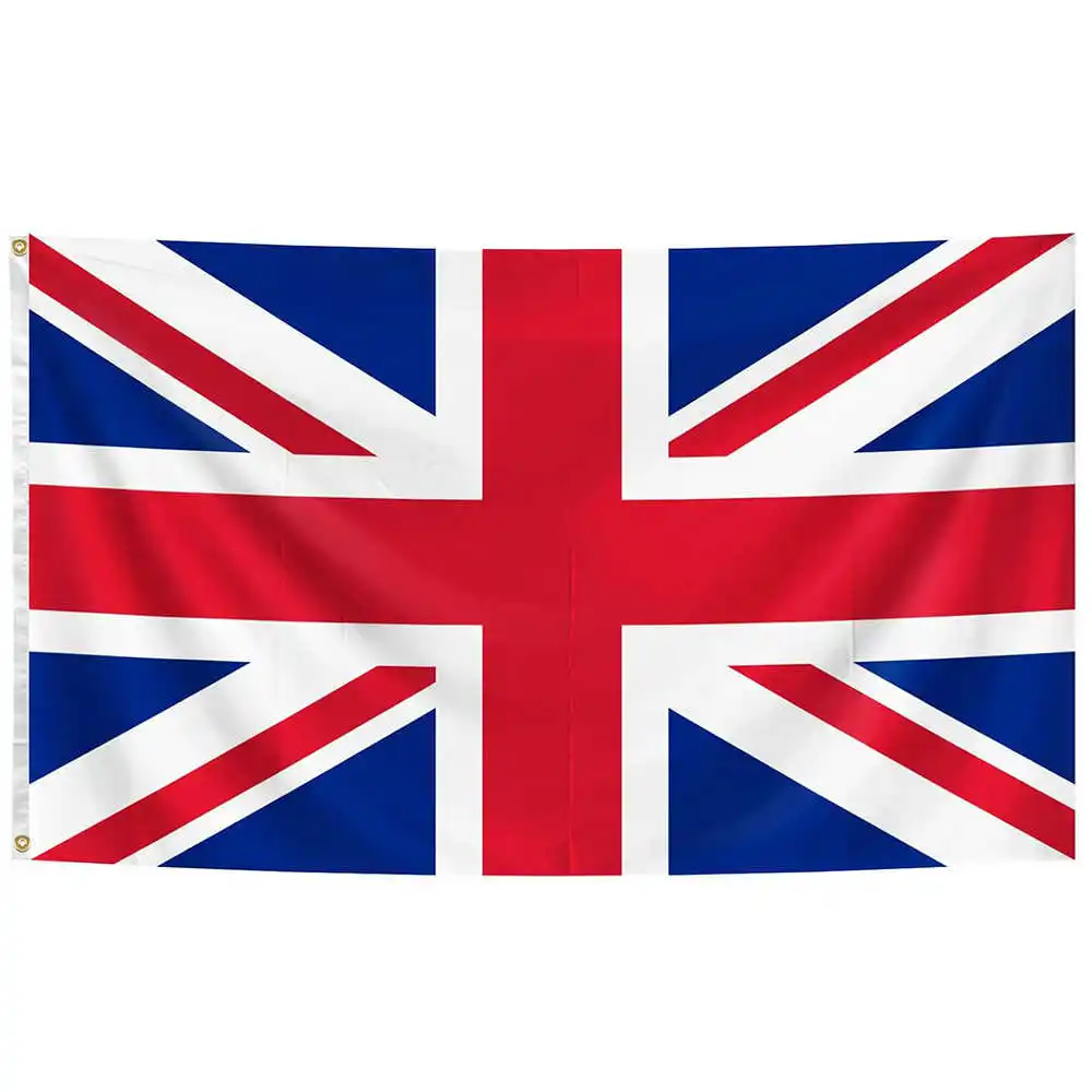 Union Jack, britische Flagge, UK, Vereinigtes Königreich, Banner, 90 x 150 cm, Polyester, wasserdicht, für Haus, Garten, Außendekoration, Paraden, Sport