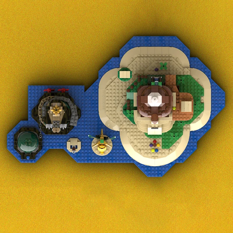 1326 قطعة MOC DK Isle وK Rool Mariosed نموذج اللبنات العمارة هدية الكريسماس لتقوم بها بنفسك فكرة لعبة التعليم الطوب عيد ميلاد #2