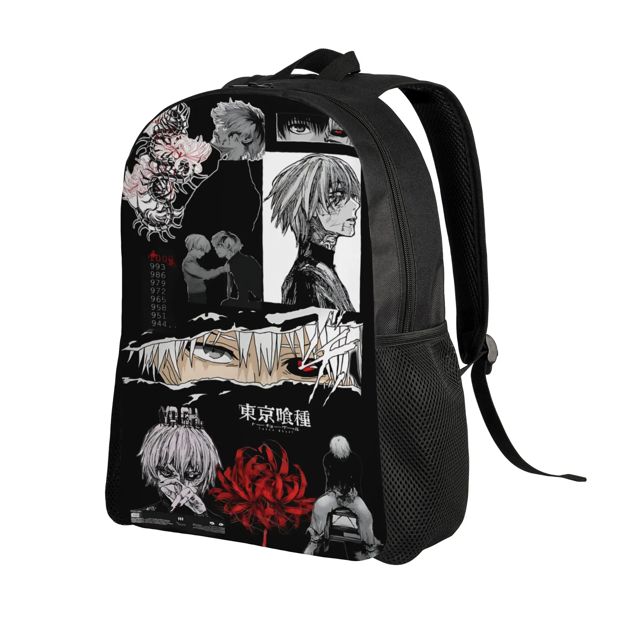 Fashion Halloween Tokyo Ghoul Kaneki Backpacks Its Bag  mochila Camping Large Capacity Rucksack