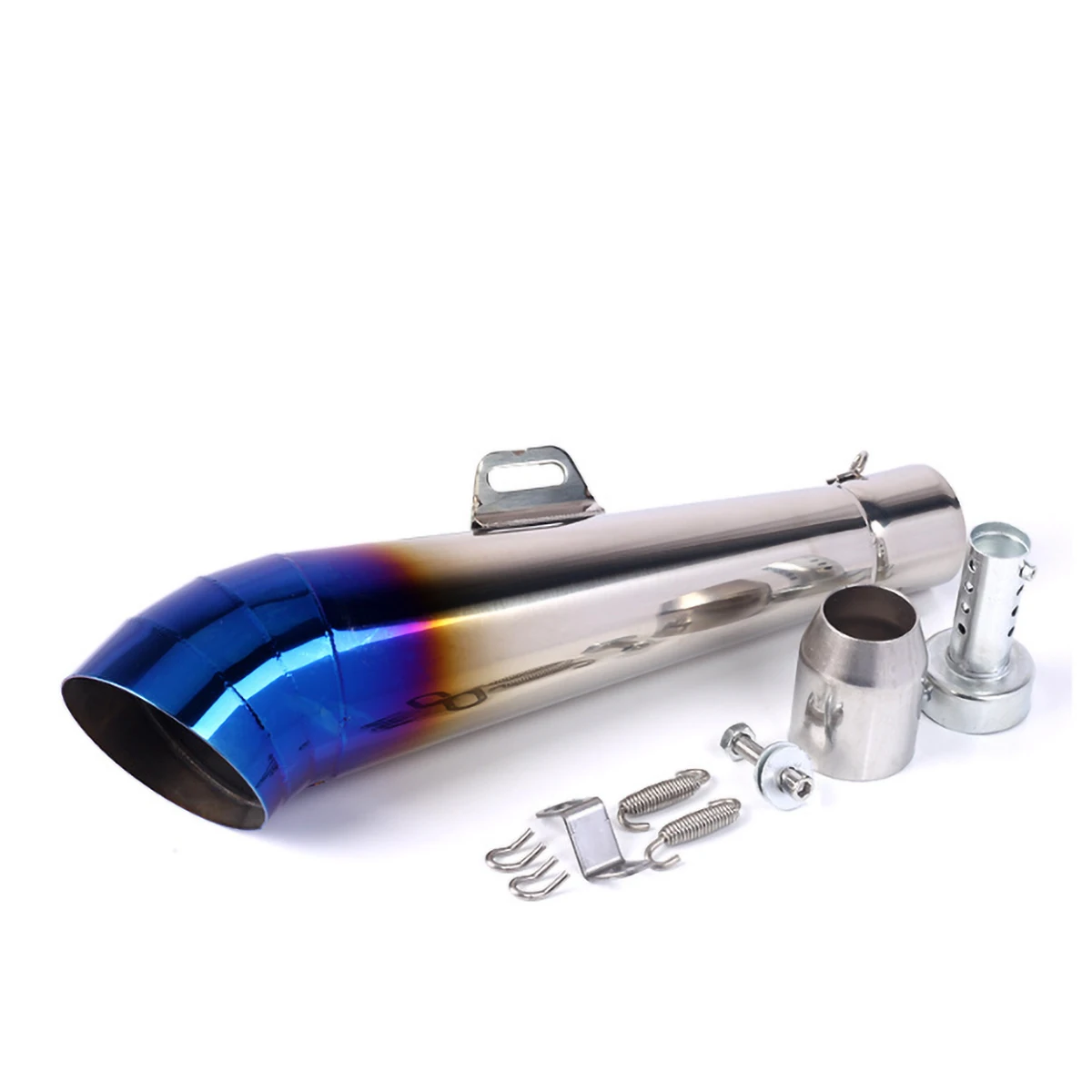 51MM universal motorcycle exhaust pipe with muffler can be installed and removed suitable for most motorcycles street pipe