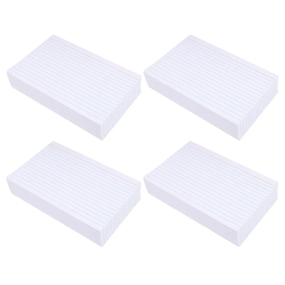 200Pcs White Lined Index Cards Ruled Smooth Writing Surface for Studying Flashcards Notetaking Office School Nursing College