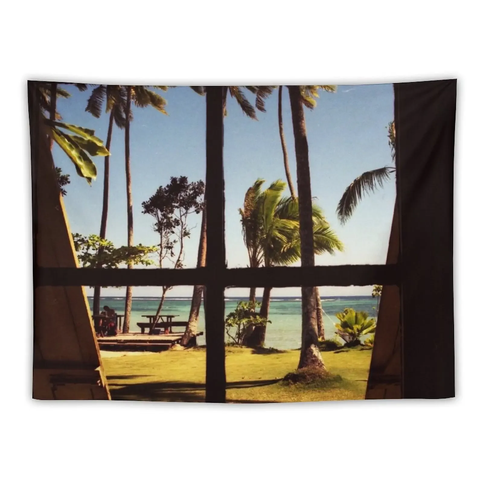 

Tropical Fiji Beach Scene Tapestry Room Decorator Bathroom Decor Tapestry