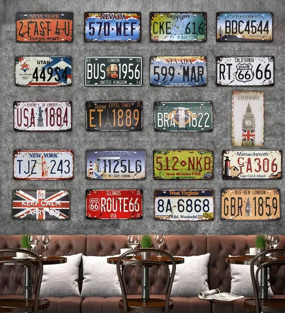 Stamped License Plate Vintage Style Breaking Bad Replica Number Tag 12x6 Inch