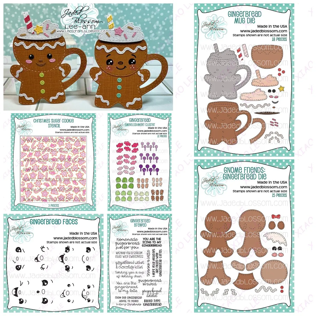 

Christmas Sugar Cookie Gingerbread Mug New Metal Cutting Dies Stamps Stencil Scrapbook Embossed Paper Card Album Craft Template