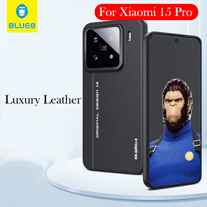 

Оригинальный чехол Blueo для Xiaomi 15 Pro, роскошный кожаный чехол на заднюю панель для Xiaomi 15 Pro 5 г