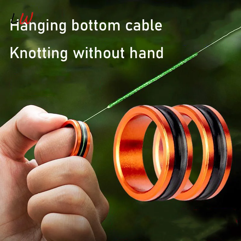 

2pcs Alloy Cable Ring Fast Line Cutting Anti-slip Protect Hands/fishing Reel Tighten The Leader Knot Fishing Tools