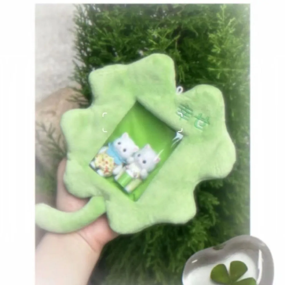 

Cute Plush Photocard Case Cartoon Student Card Holder Star Shape Photo Card Holder Idol Photos Protective Cover Bag Keychain