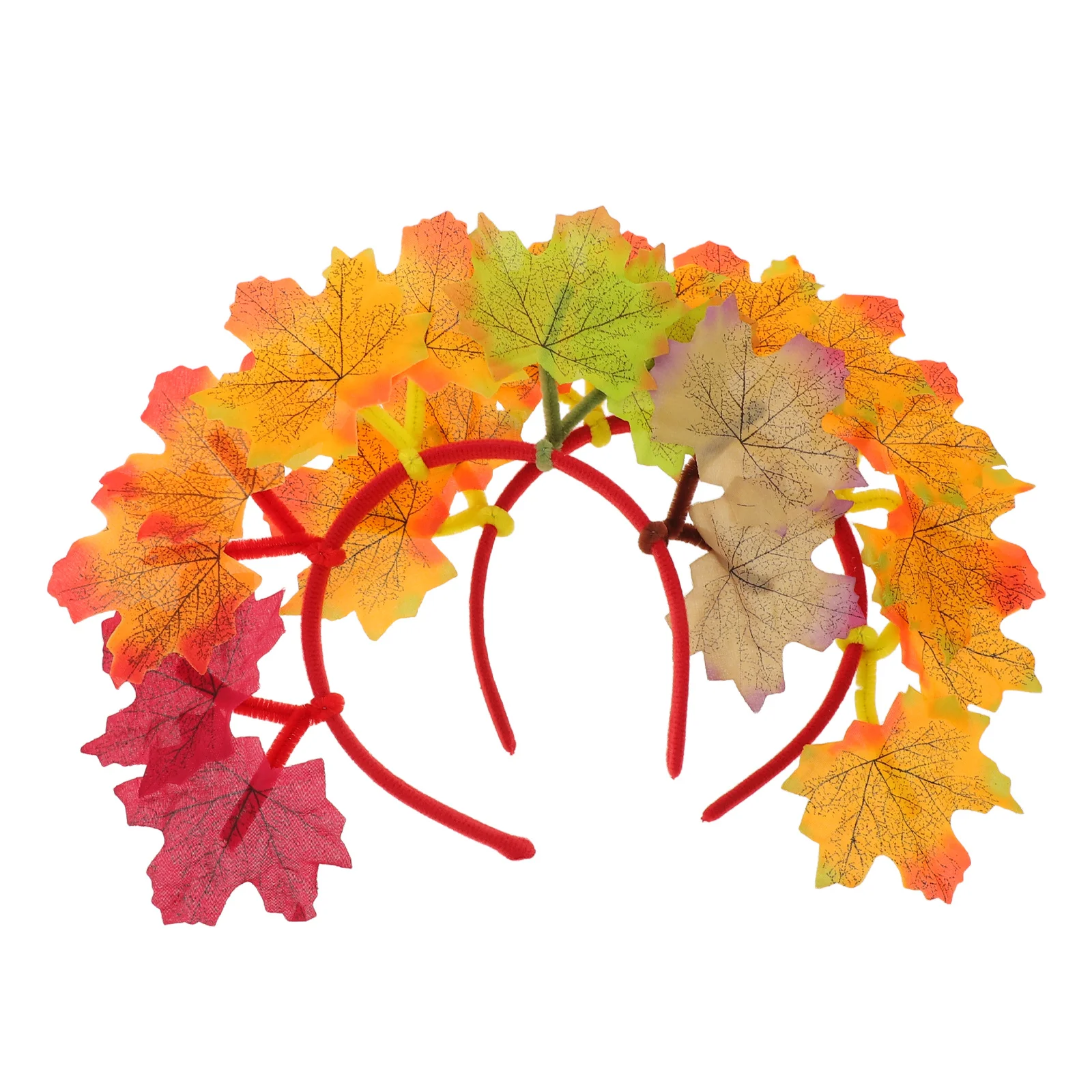 

2Pcs Thanksgiving Headbands Maple Leaf Hair Accessories Fall Autumn Festival Party Photo Props Holiday Hairband