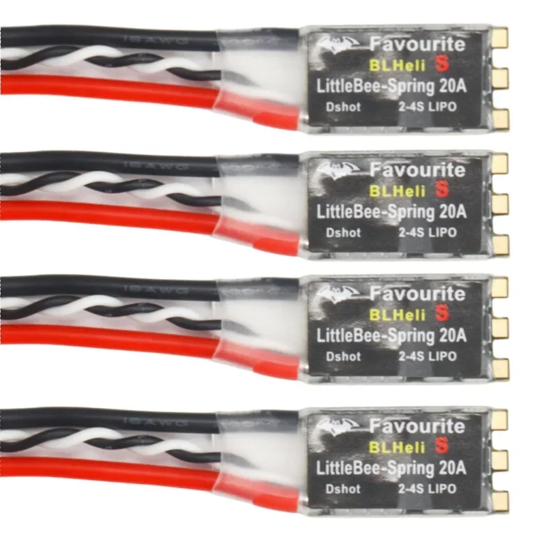 1Pcs/4Pcs LITTLEBEE BLHeli-s FVT Little Bee SPRING 20A / 30A Brushless ESC 2-6S Supports DSHOT Oneshot42 OneShot125 Multicopter