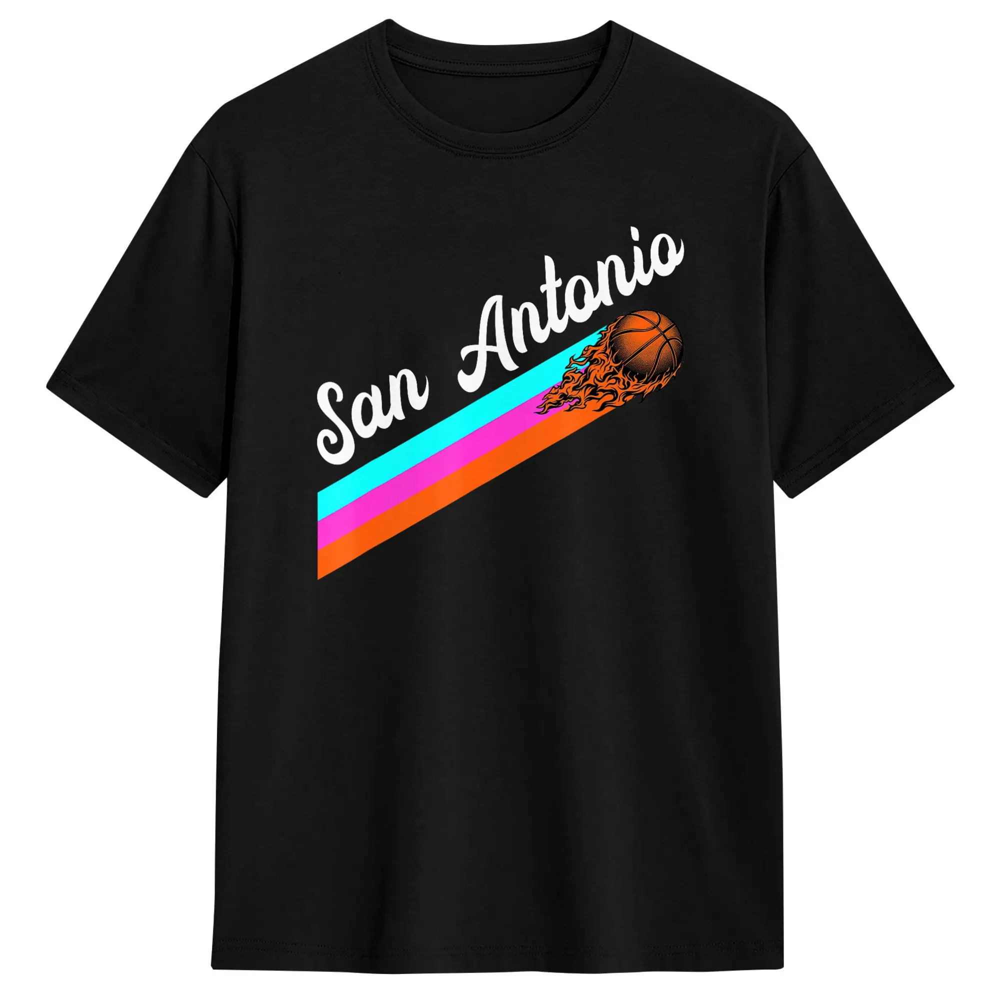 Oversized T-Shirt Summer San Antonio Name Throwback Design Leisure T-Shirts Cotton Tshirt for Men's Y2K Fun Cheap Clothes