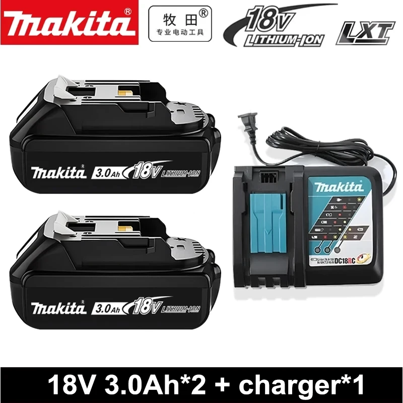 

Genuine Makita 18V 3.0Ah Lithium Battery For Makita 18V Battery Power Tools Li-ion Replacement LXT BL1825 BL1820 BL1830B
