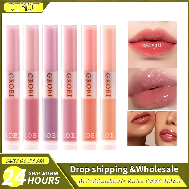 

Glitter Lipstick Moisturizing Crystal Jelly Pearlescent Lip Change Transparent Plumper Gloss Balm ColorTint Cosmetic Lip Gloss