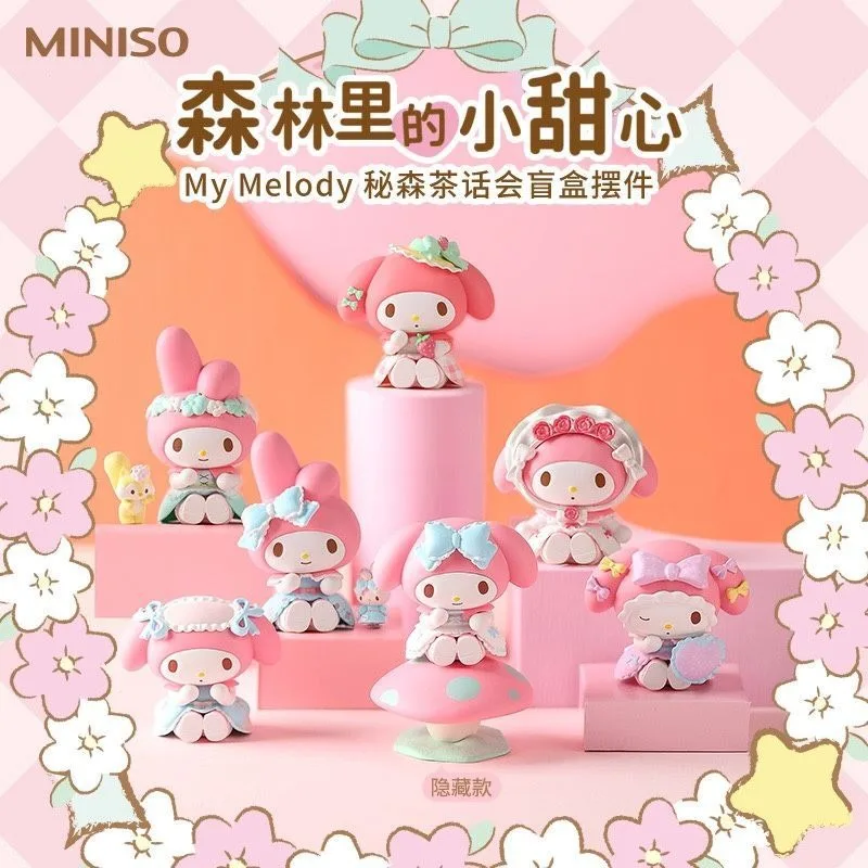 

Sanrio MyMelody The Mystic Tea Party Series Blind Box Anime Figure Desktop Decoration Mystery box Girls Children's Toy