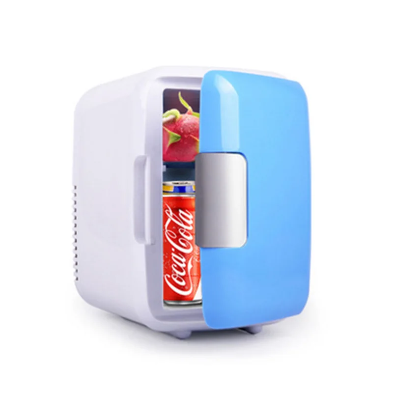 4L Mini Fridge Dual-Use Portable Cooler and Warmer 12V Car Use Small Travel Fridge Refrigerator Freezer Universal Vehicle Parts