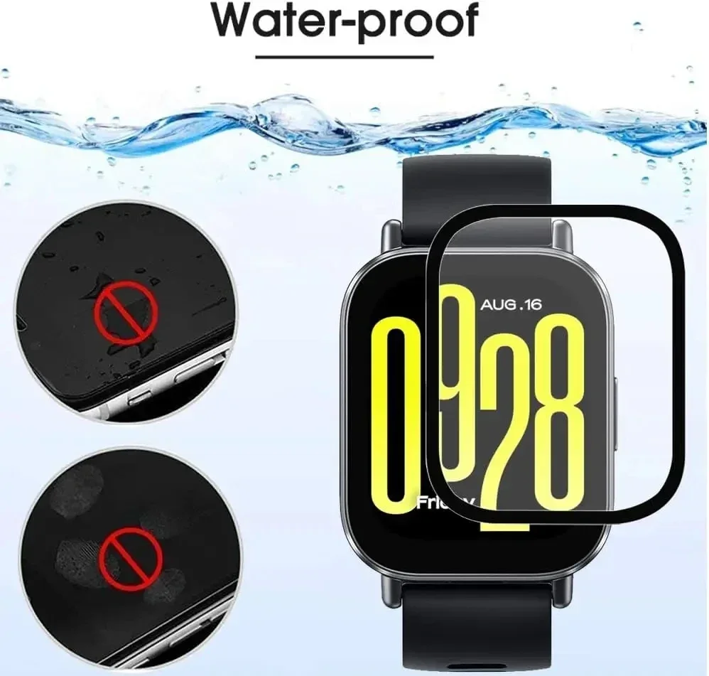 2PCS Full Screen Protector For Xiaomi Redmi Watch 5 4 3 Anti-Scratch Film Samrtwatch For Redmi Watch 5 Active/5 Lite Not Glass