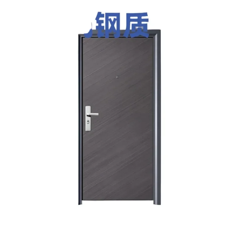 Nordic Style Modern Iron Door Universal Entrance Courtyard Gate Matte Black Metal Texture Support Batch Customization