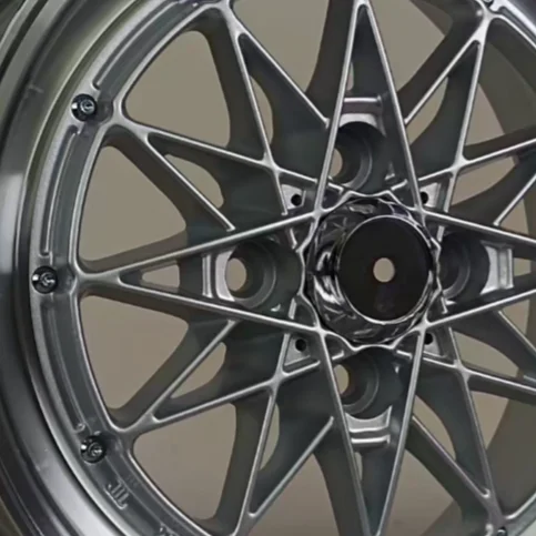 14x5.5 ET33 4x100 Bronze Multi Spoke  Alloy Wheel Rim Passenger Car Wheel Stock Ready to Ship  Compact Car