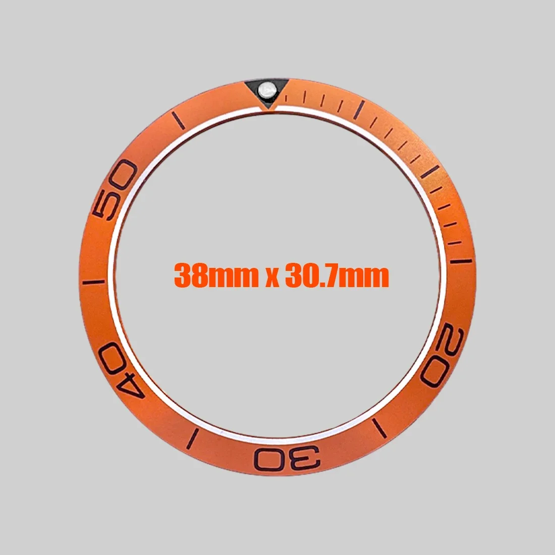 Inserção de moldura de cerâmica seamaster personalizada, adequada para sub srpd seamaster 300, caixa de relógio 38x30.7mm, moldura curvada, peças de anel de inserção