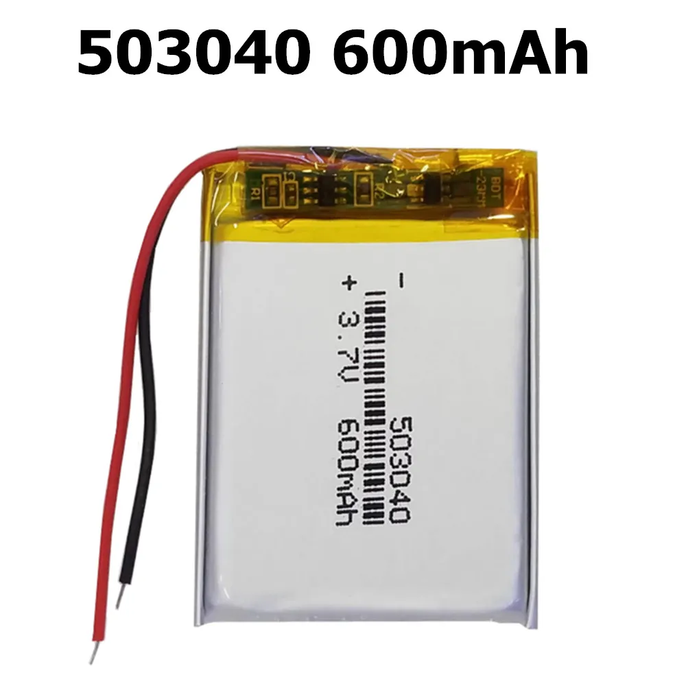 3.7V 600mAh 503040 Battery for cozmo and Vector Robot,SkyBell HD WiFi Video Doorbell,Speaker Bluetooth Headset Communication
